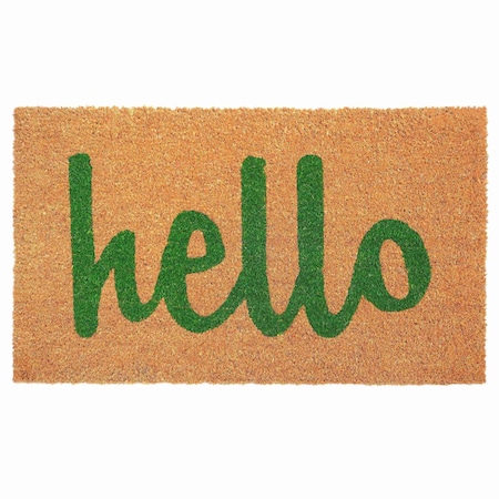 Calloway Mills Entrance Mat, Coir, Natural, Green 100381729NGS